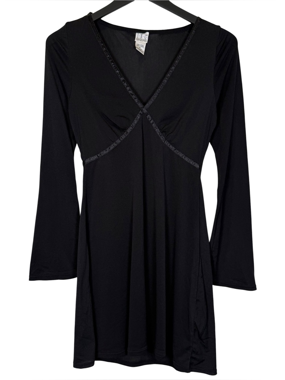 INC Intimates Size M Sheer Flare Sleeve Chemise Mini Dress Y2K Whimsigoth